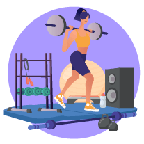 Strength and Weight Training Exercises for PCOS Icon Strength and Weight Training Exercises for PCOS Icon